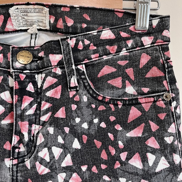 Current Elliot stiletto jeans “stained glass” - Picture 4 of 6